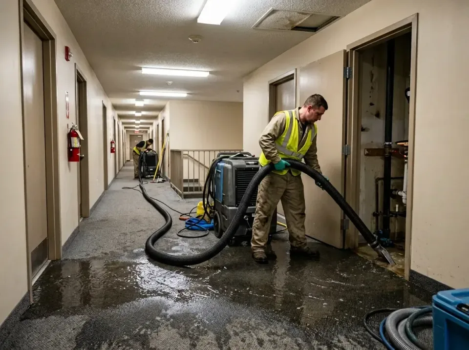 multi-unit-apartment-hallway-f-005 — frequently asked questions, Emergency Burst Pipe Water Extraction & Removal in West Ish…